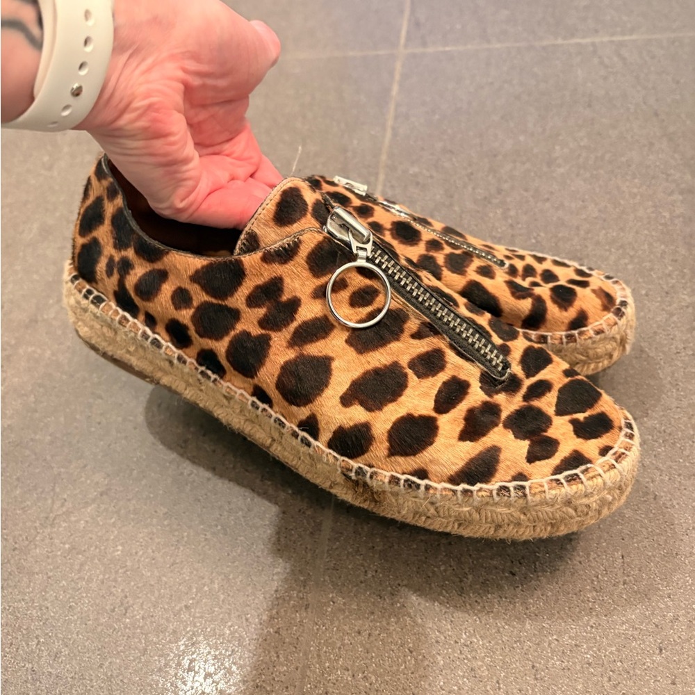 Alexander Wang Leopard Espadrille Sneakers